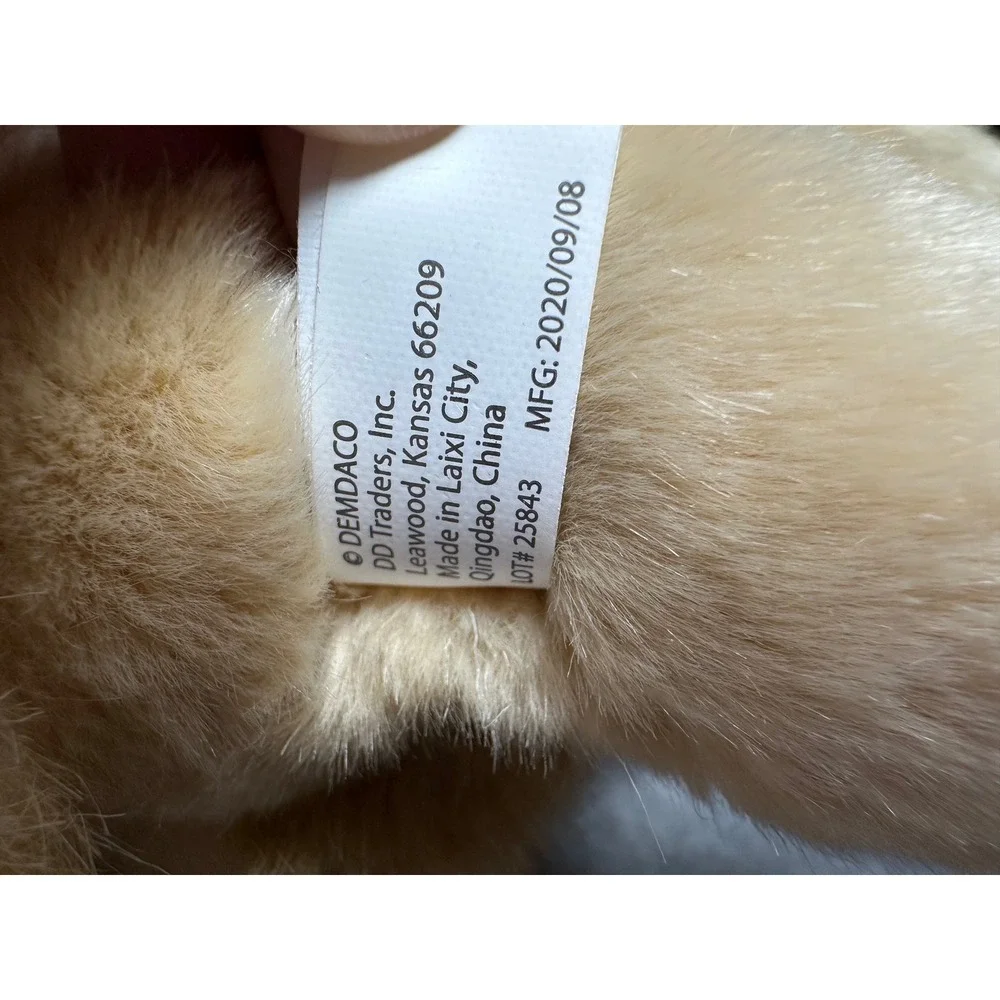 Demdaco Maine Coon Cat Plush‎ Ginger Tabby Stuffed Animal Cats & Kittens N00577